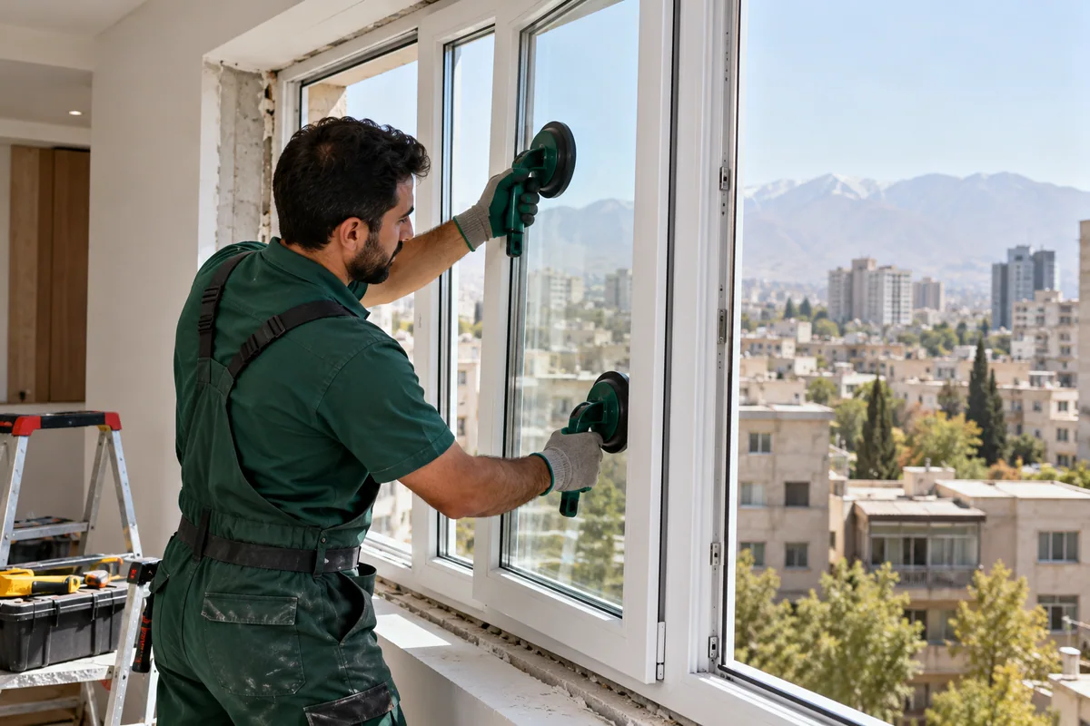 ساخت و نصب در و پنجره دوجداره upvc