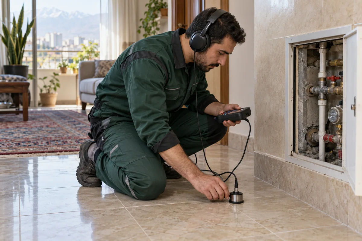 تشخیص ترکیدگی لوله و رفع آن